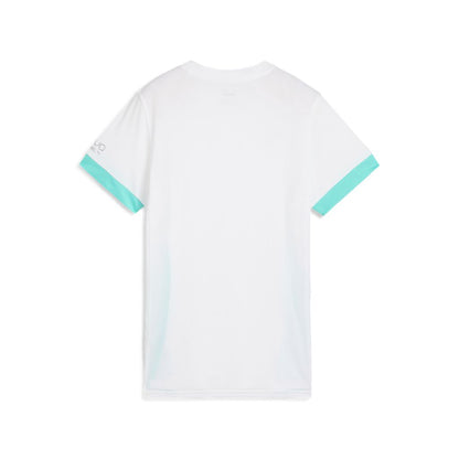 T-shirt Padel Donna Puma Individual Jersey - Bianco/Teal - 660171-30