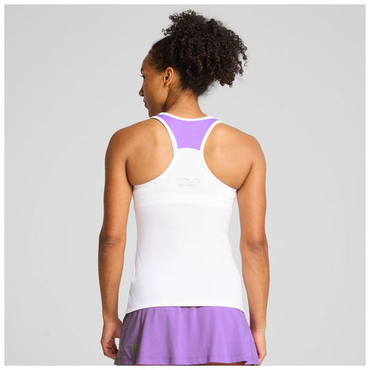 Canotta Padel Donna Puma Individual Tank - Bianco/Viola - 660164-24