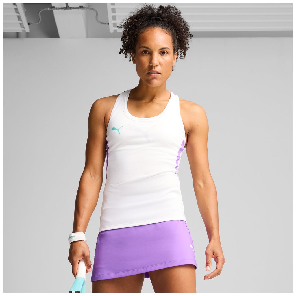 Canotta Padel Donna Puma Individual Tank - Bianco/Viola - 660164-24
