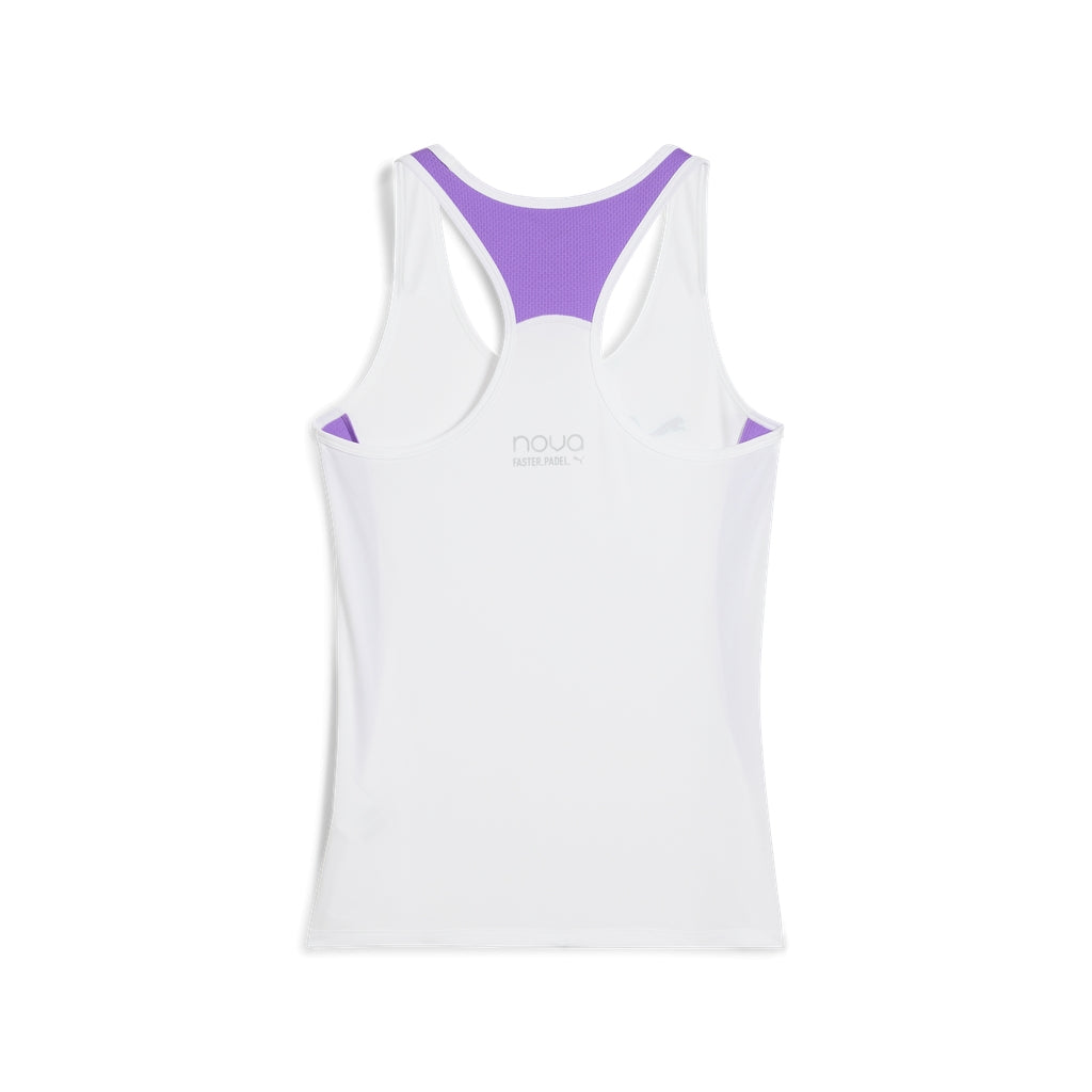 Canotta Padel Donna Puma Individual Tank - Bianco/Viola - 660164-24