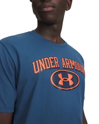 T-shirt Under Armour M WM Locker Tag SS - Petrolio/Arancio - 77-6012778-498