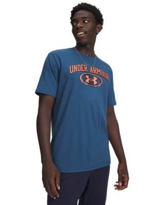 T-shirt Under Armour M WM Locker Tag SS - Petrolio/Arancio - 77-6012778-498