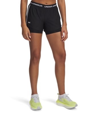 Pantaloncini Donna Under Armour Tech™ Play Up 2-in-1 - Nero - 77-1389895-1