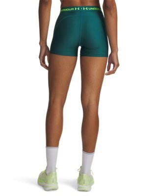 Pantaloncini Donna Under Armour HeatGear® Shorty - Verde - 77-6010725-338