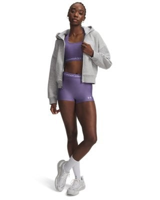 Pantaloncini Donna Under Armour HeatGear® Shorty - Viola - 77-6010725-520