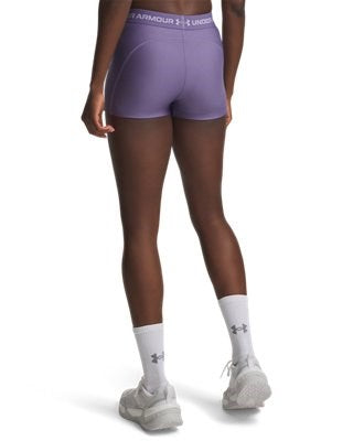 Pantaloncini Donna Under Armour HeatGear® Shorty - Viola - 77-6010725-520
