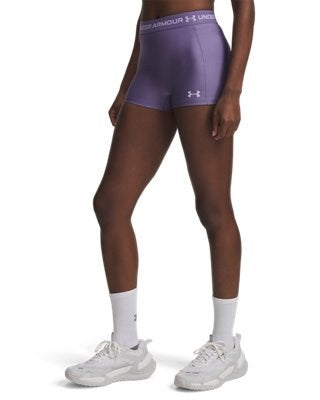 Pantaloncini Donna Under Armour HeatGear® Shorty - Viola - 77-6010725-520
