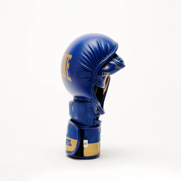 Guanti MMA Leone 1947 DNA - Blu/Oro - GP144 | Protezione Professionale