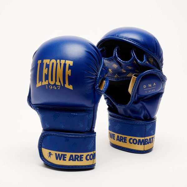 Guanti MMA Leone 1947 DNA - Blu/Oro - GP144 | Protezione Professionale