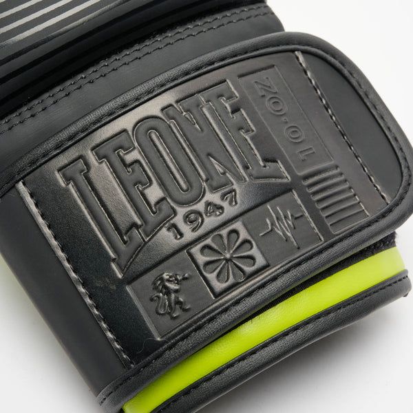 Guanti Boxe Leone 1947 Waves - Nero/Argento - GN313