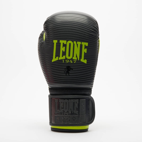 Guanti Boxe Leone 1947 Waves - Nero/Argento - GN313