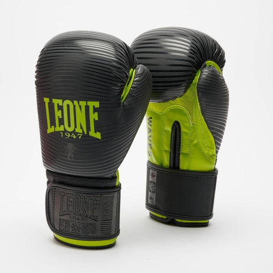 Guanti Boxe Leone 1947 Waves - Nero/Argento - GN313