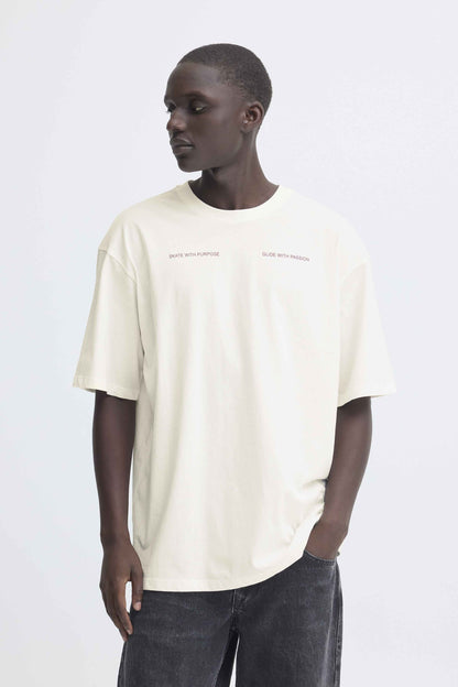 T-shirt Blend He BHKEATON - Bianco con Backprint - 20720341