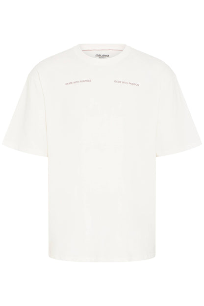 T-shirt Blend He BHKEATON - Bianco con Backprint - 20720341