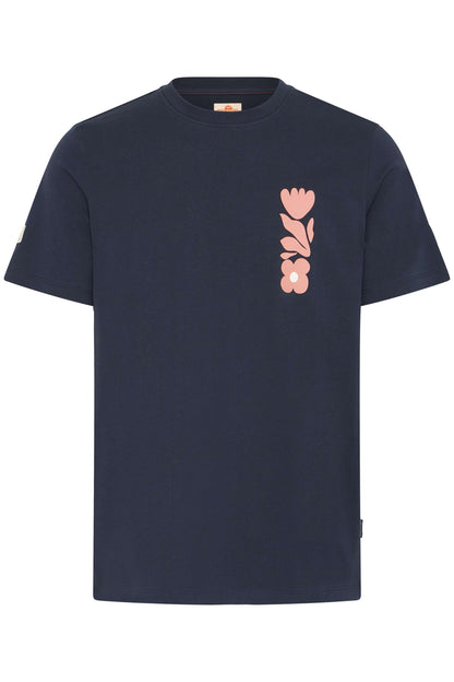 T-shirt Blend He BHSUN FLOWER SENSE - Blu Navy - 20720488