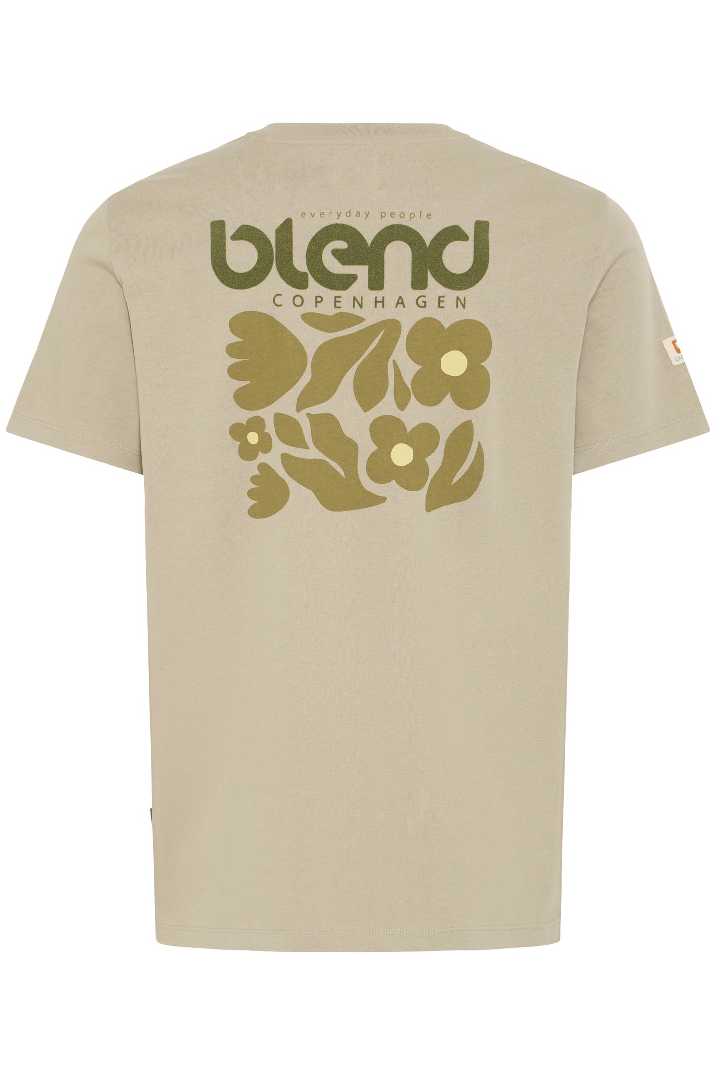 T-shirt Blend He BHSUN FLOWER SENSE - Beige - 20720488-900004705
