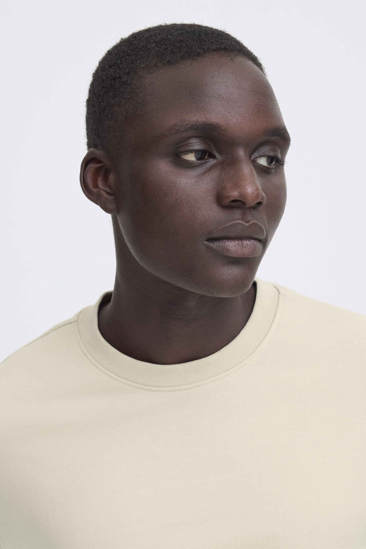 Felpa Blend He BHBRODY Crew Sweatshirt COTONE FRENCH TERRY - Beige - 20720214-141107