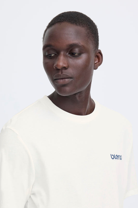 T-shirt Blend He BHEMMET PRINT - Panna/Off White - 20720327