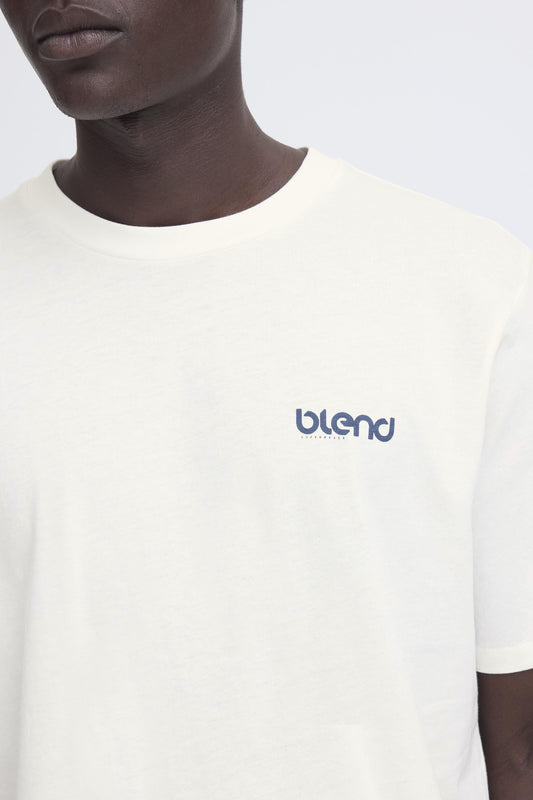 T-shirt Blend He BHEMMET PRINT - Panna/Off White - 20720327
