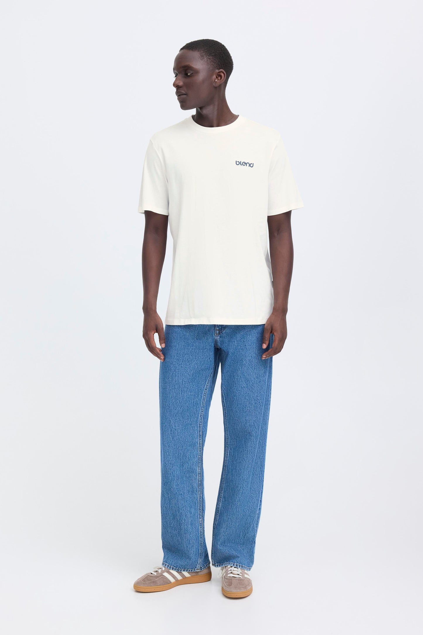 T-shirt Blend He BHEMMET PRINT - Panna/Off White - 20720327