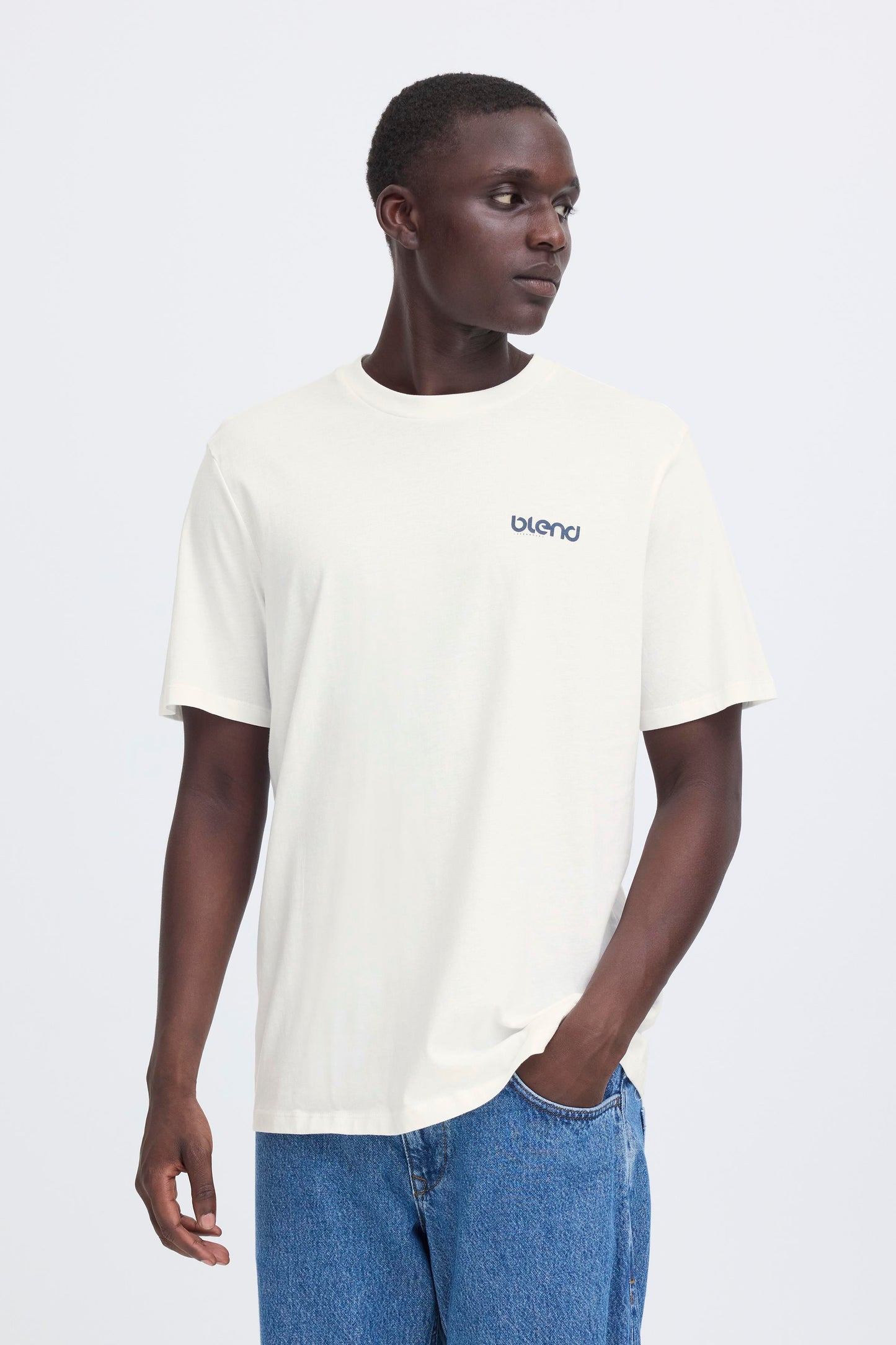 T-shirt Blend He BHEMMET PRINT - Panna/Off White - 20720327