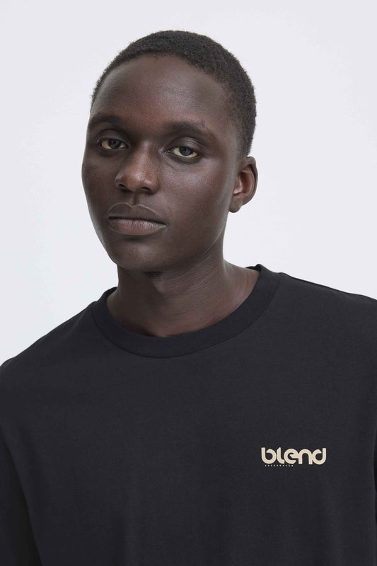 T-shirt Blend He BHEMMET PRINT - Nero - 20720327-900003398