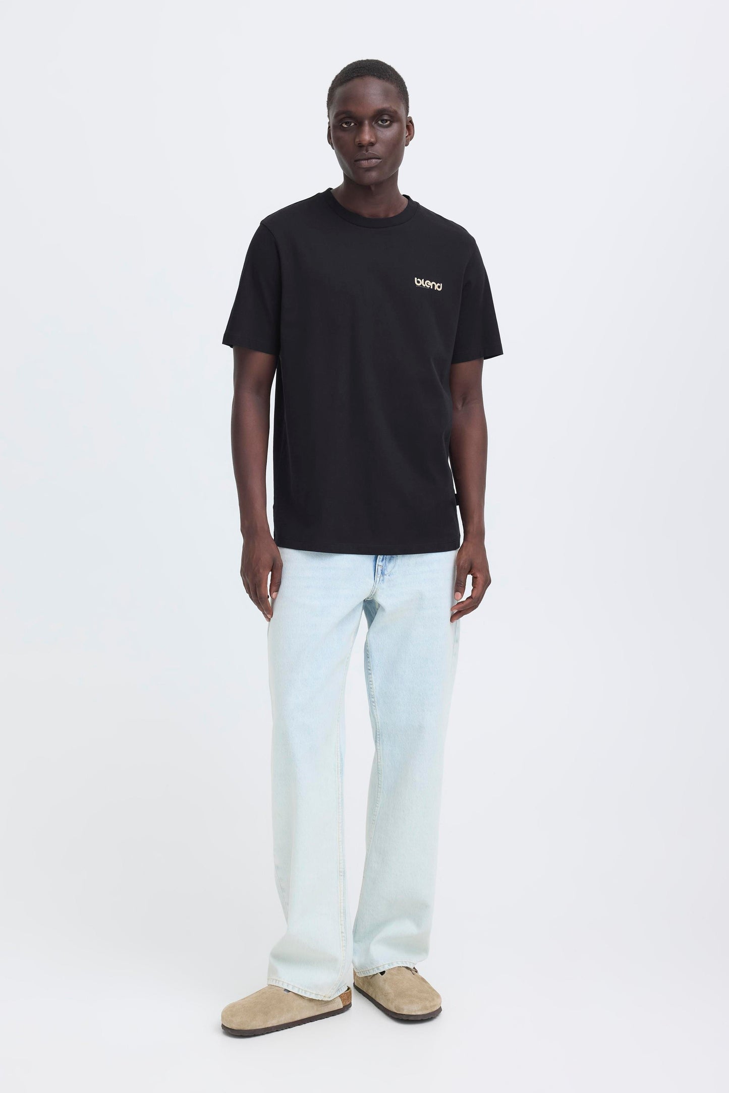 T-shirt Blend He BHEMMET PRINT - Nero - 20720327-900003398