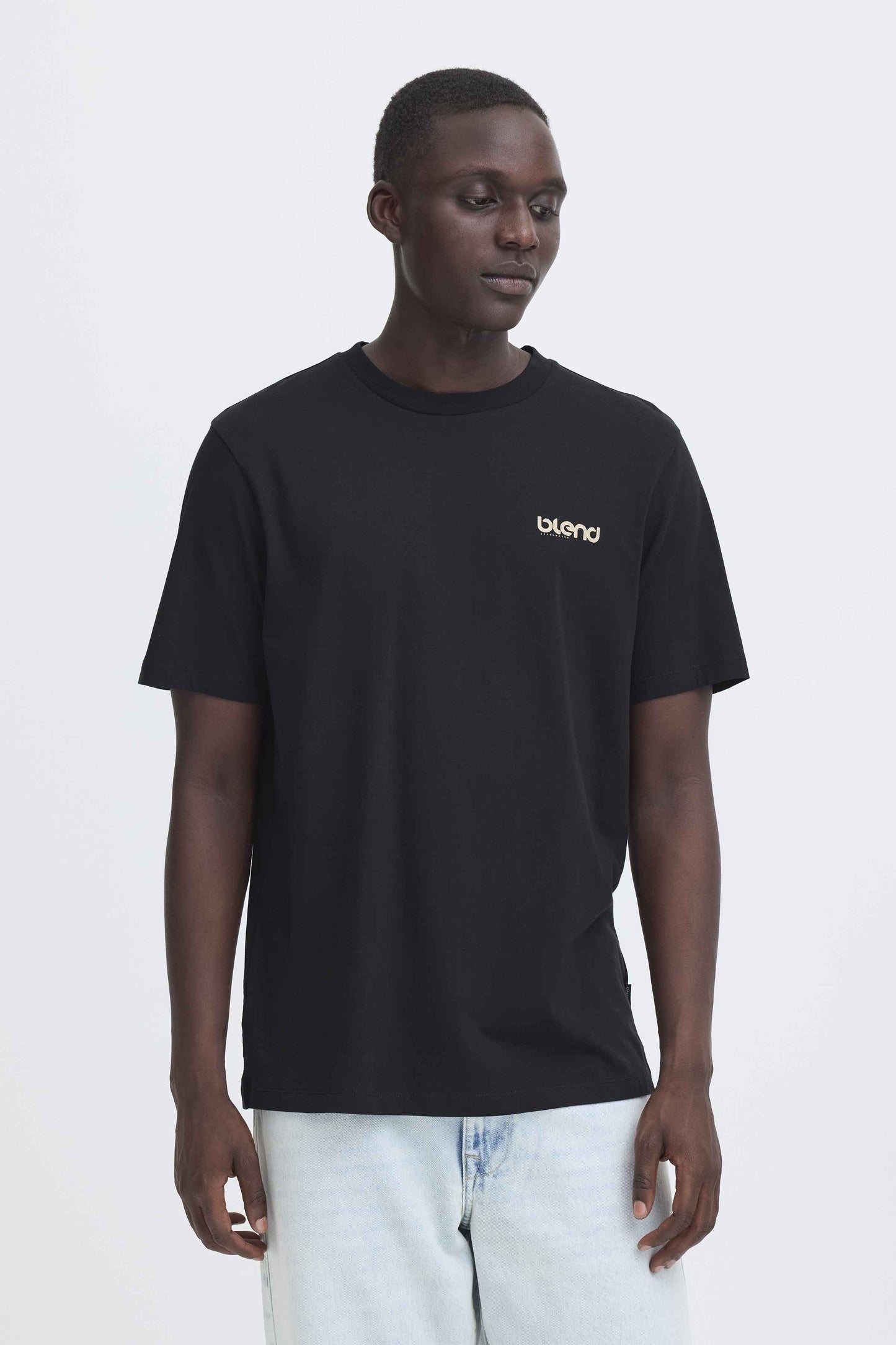 T-shirt Blend He BHEMMET PRINT - Nero - 20720327-900003398