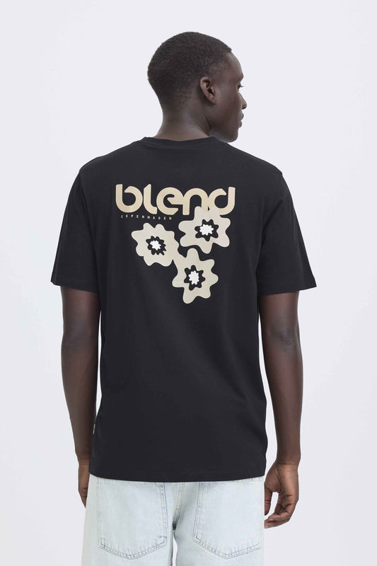 T-shirt Blend He BHEMMET PRINT - Nero - 20720327-900003398