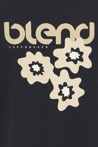 T-shirt Blend He BHEMMET PRINT - Nero - 20720327-900003398