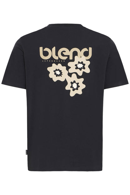 T-shirt Blend He BHEMMET PRINT - Nero - 20720327-900003398