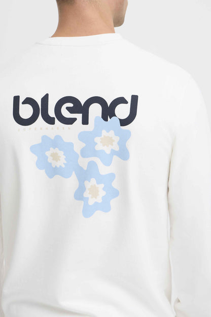 Felpa Blend He BHBRODY GRAPHIC - Beige/Panna - 20720435