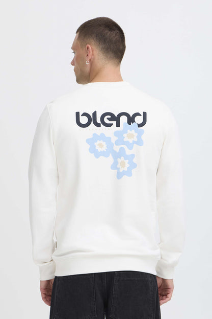Felpa Blend He BHBRODY GRAPHIC - Beige/Panna - 20720435
