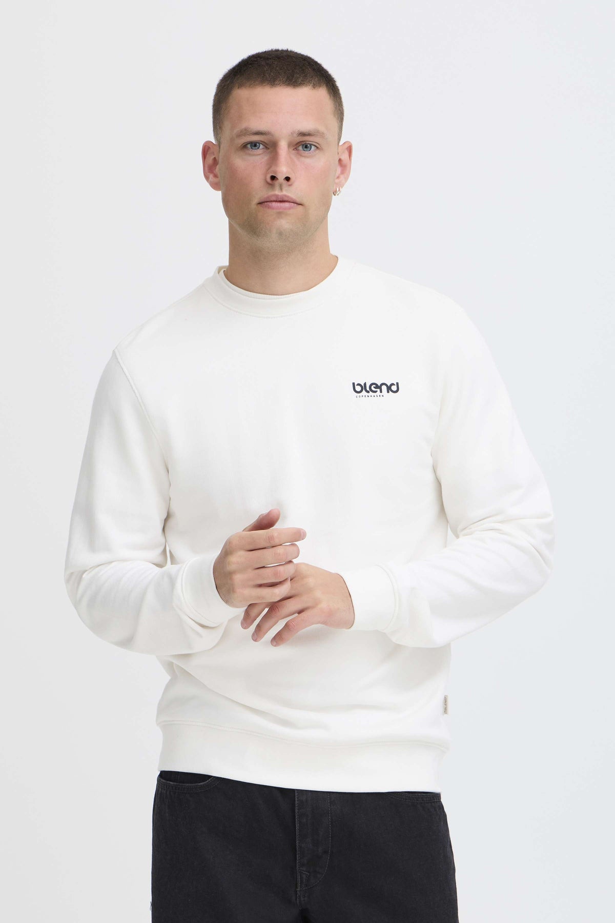 Felpa Blend He BHBRODY GRAPHIC - Beige/Panna - 20720435