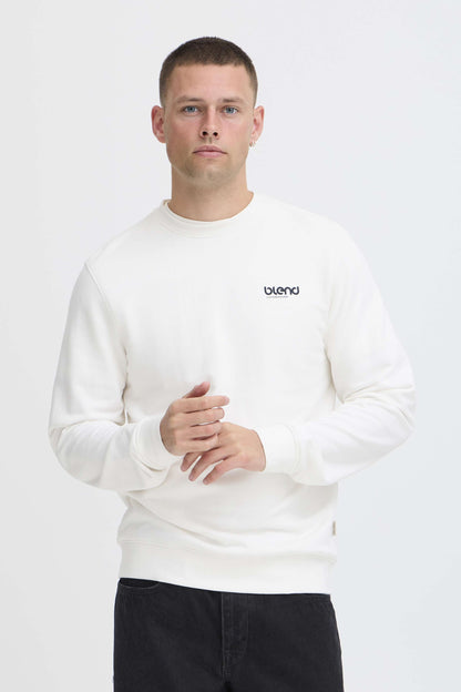 Felpa Blend He BHBRODY GRAPHIC - Beige/Panna - 20720435