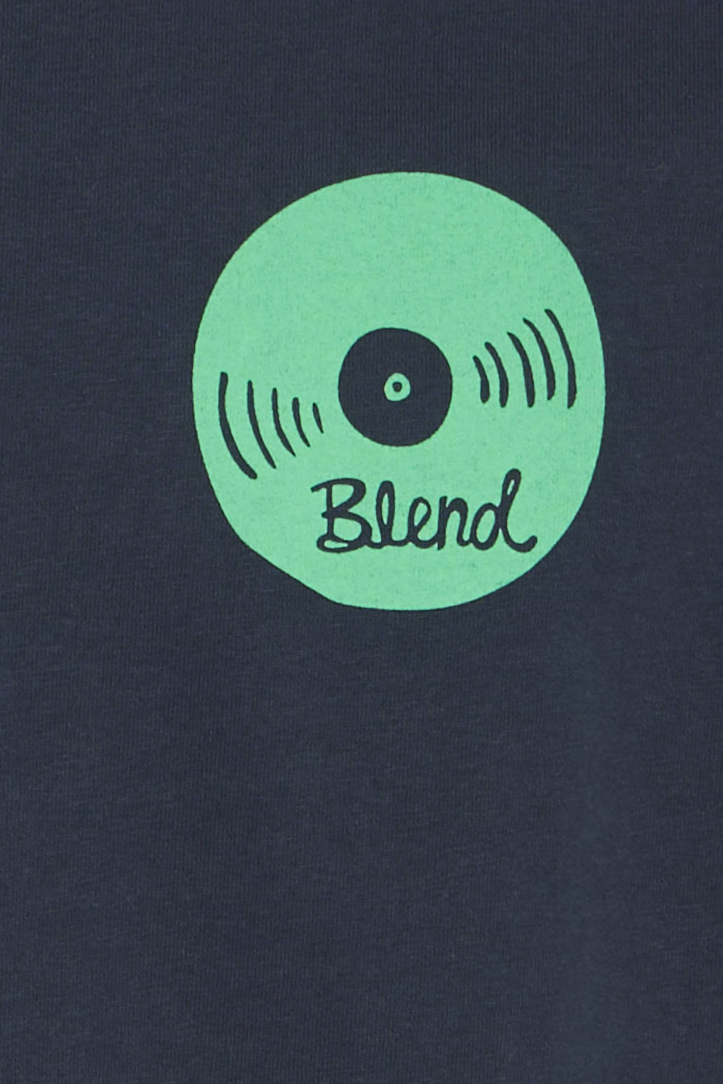 T-shirt Blend He BHSUN SENSE MUSIC - Blu con Stampa Verde - 20720515