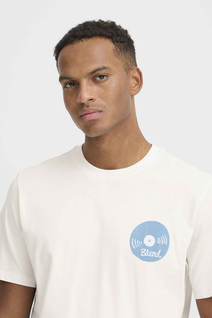 T-shirt Blend He BHSUN SENSE MUSIC - BEIGE off white- 20720515-900005002