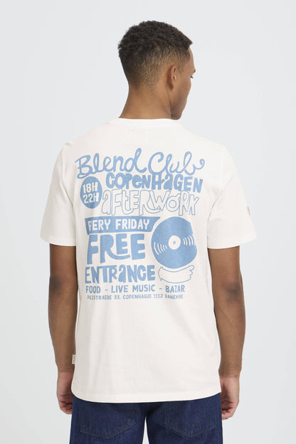 T-shirt Blend He BHSUN SENSE MUSIC - BEIGE off white- 20720515-900005002