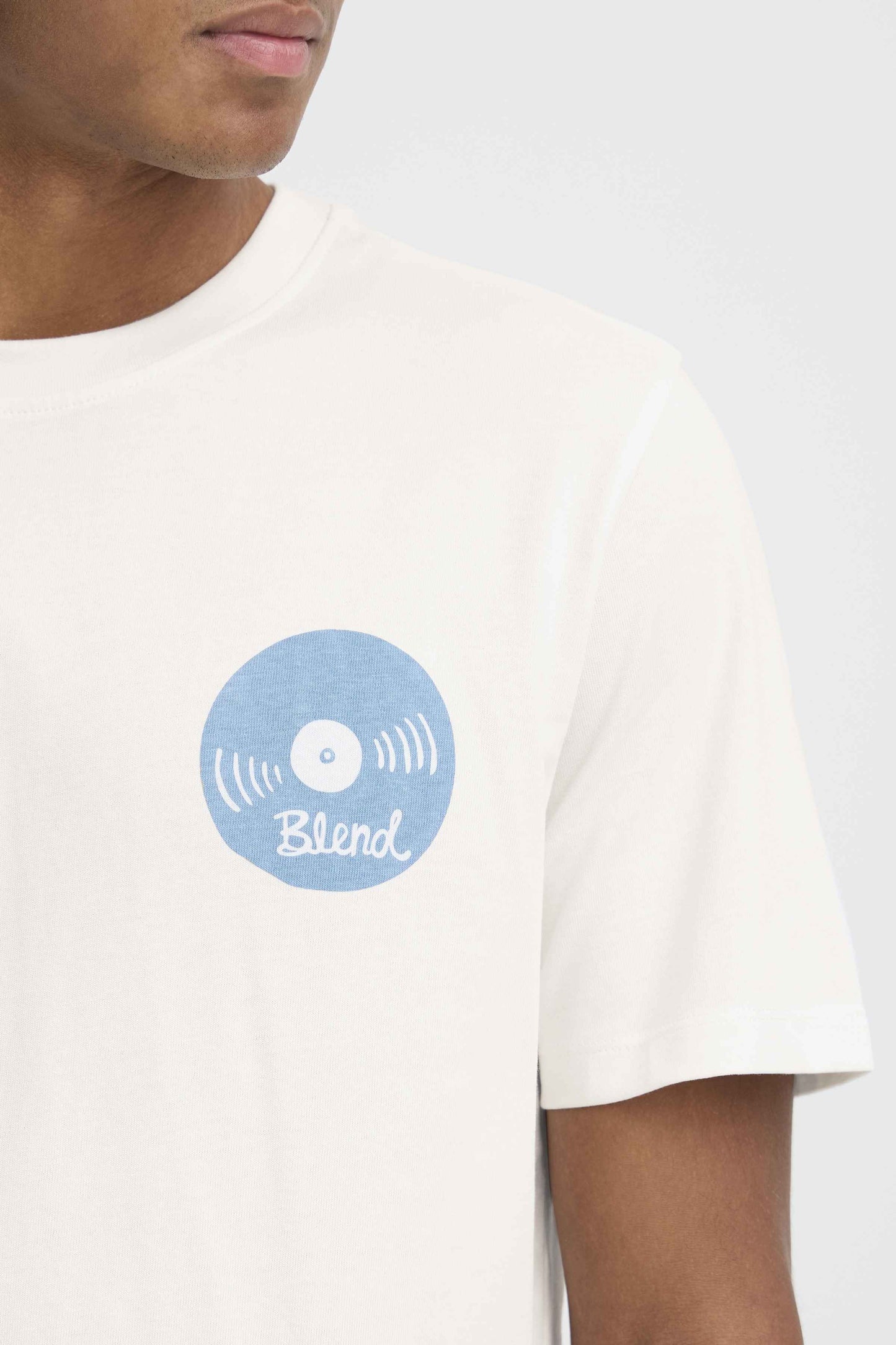 T-shirt Blend He BHSUN SENSE MUSIC - BEIGE off white- 20720515-900005002