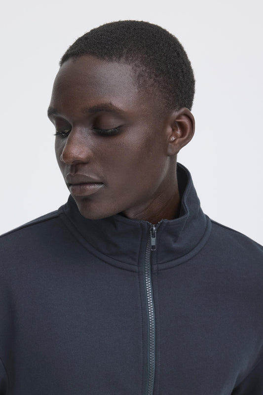 Felpa Blend He BHBRODY Stand Collar - BLU- 20720268-194011 zip