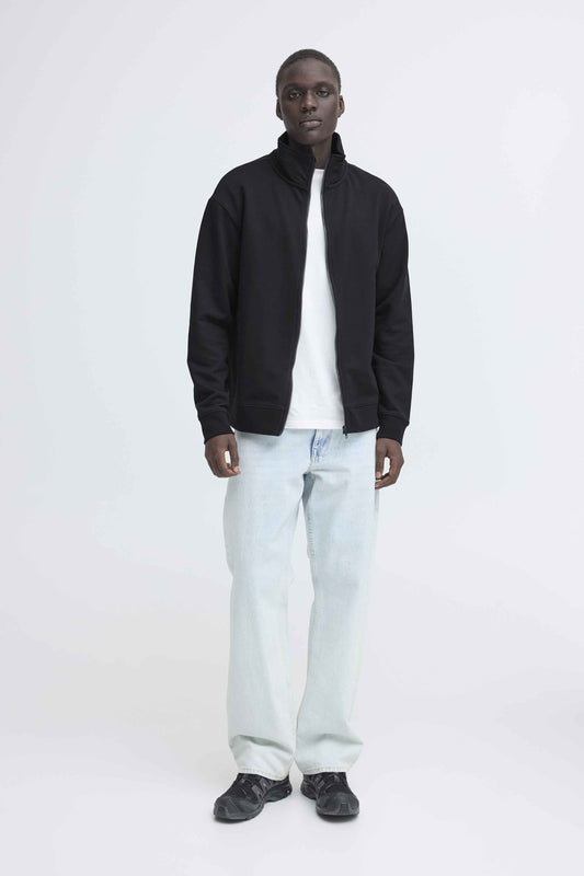 Felpa Blend He BHBRODY Stand Collar - Nero - 20720268-193911  cotone french terry