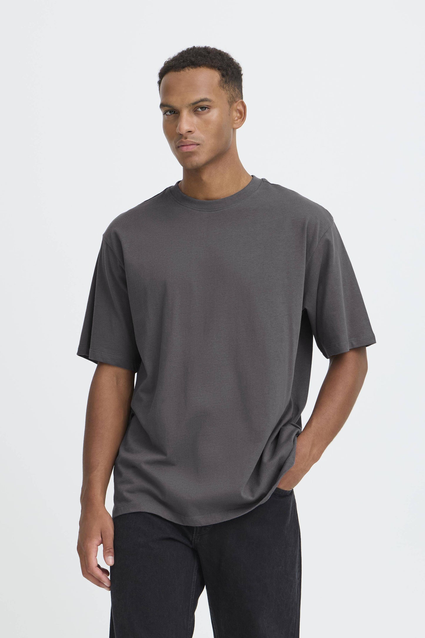 T-shirt Blend He BHFISHER Oversize - Grigio Antracite - 20718772-193910