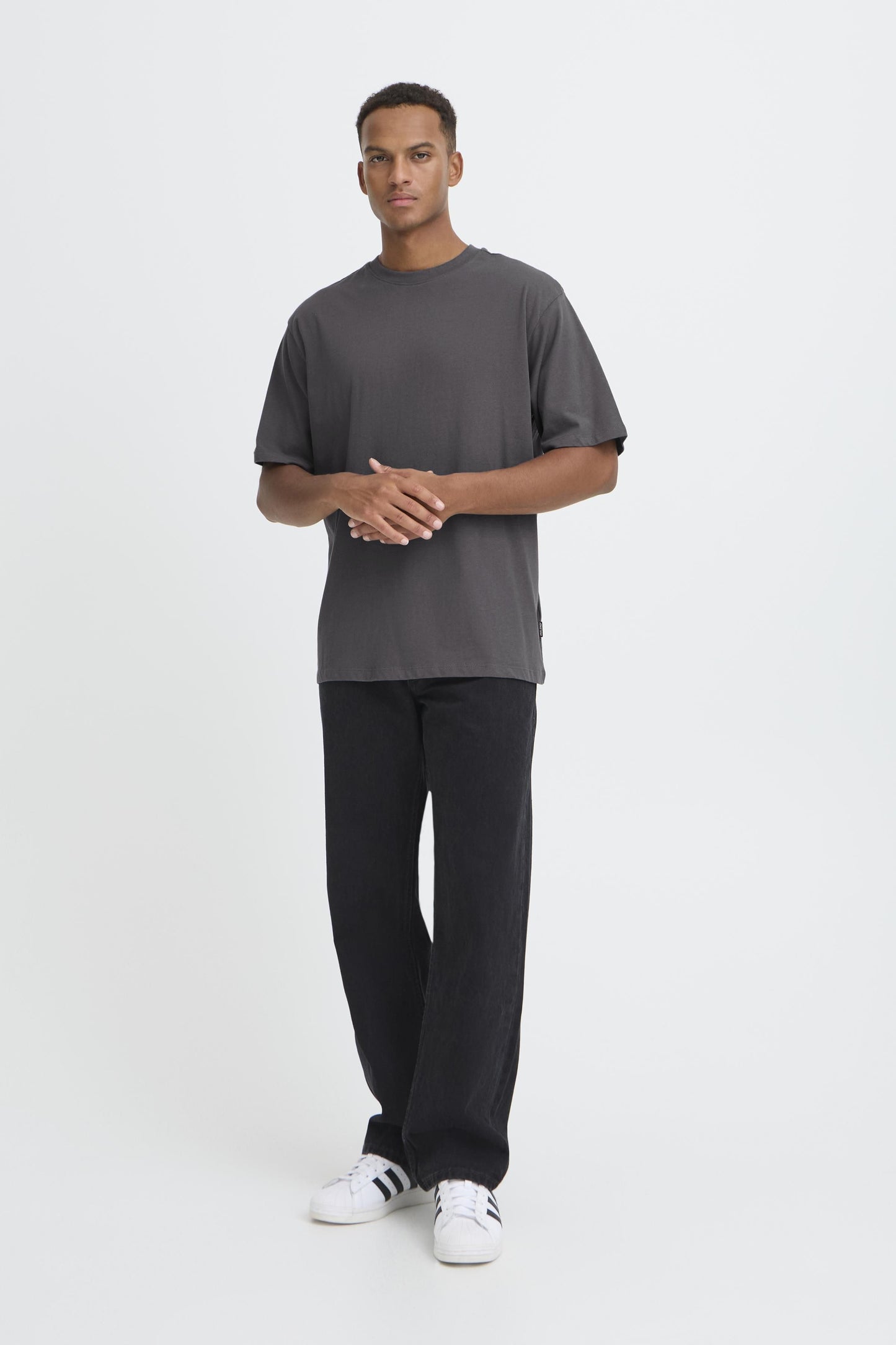 T-shirt Blend He BHFISHER Oversize - Grigio Antracite - 20718772-193910