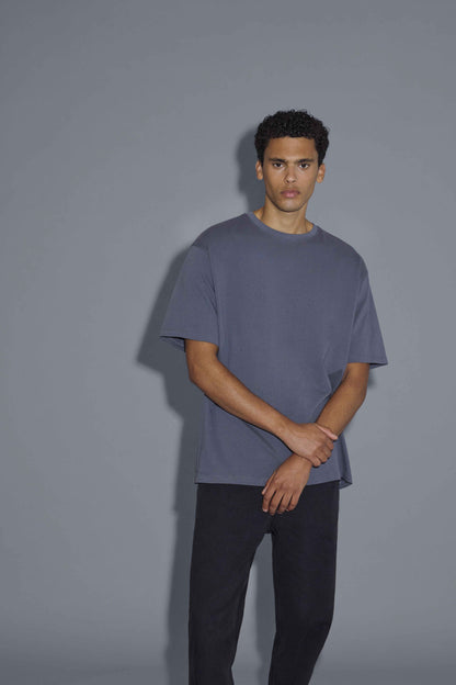 T-shirt Blend He BHFISHER Oversize - Grigio Antracite - 20718772-193910