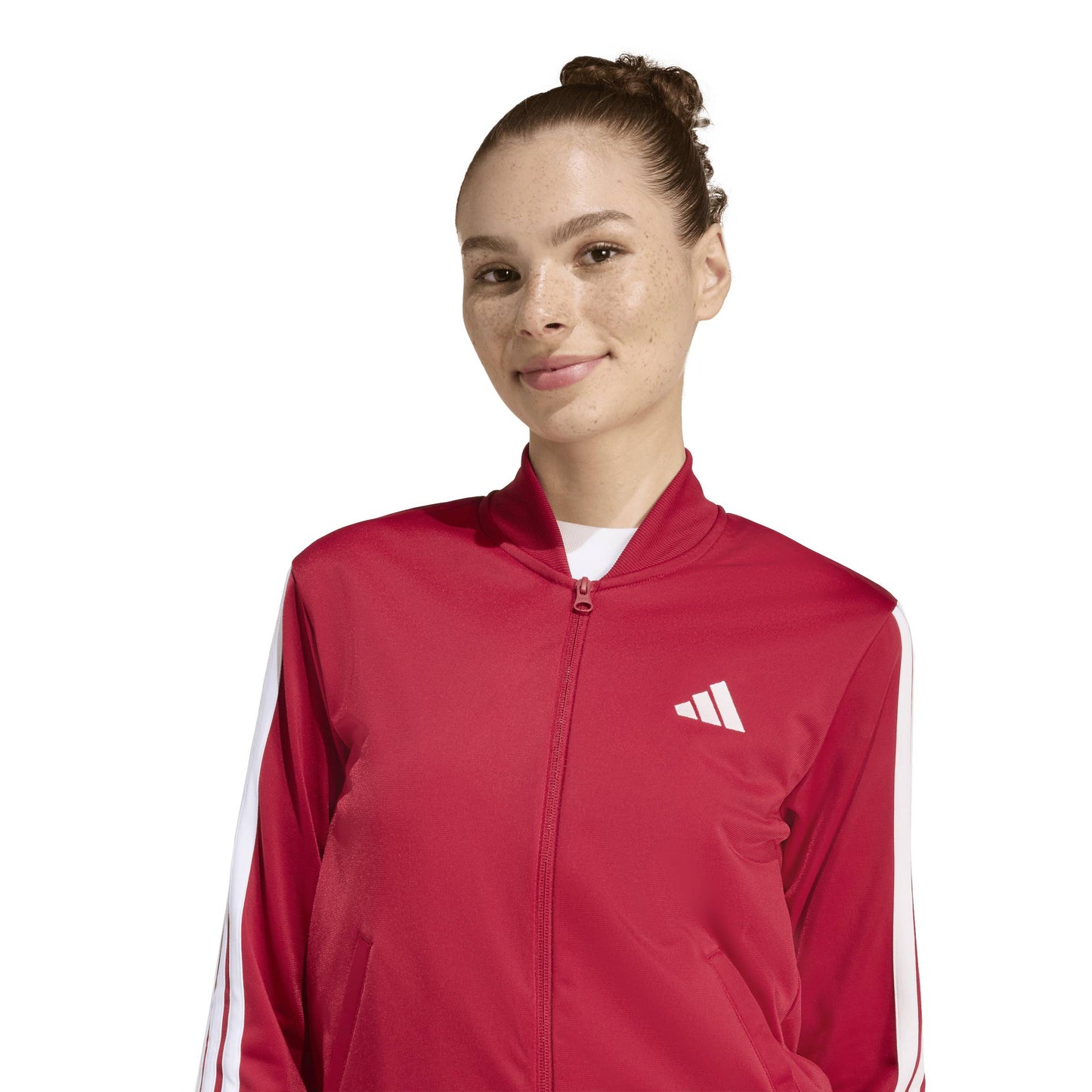 Donna Adidas Essentials 3-Stripes - Rosso/Bianco - KB8158