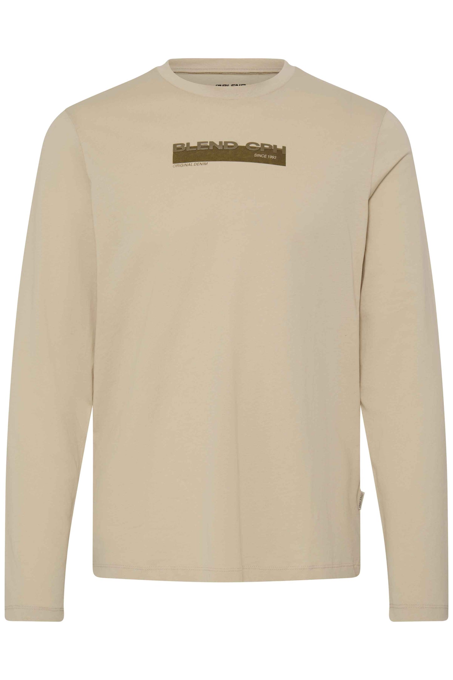 T-shirt Manica Lunga Blend He BHKEMUEL Graphic - Beige - 20720496