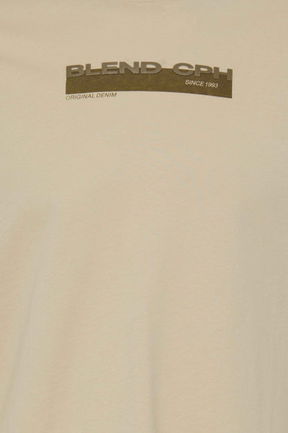 T-shirt Manica Lunga Blend He BHKEMUEL Graphic - Beige - 20720496