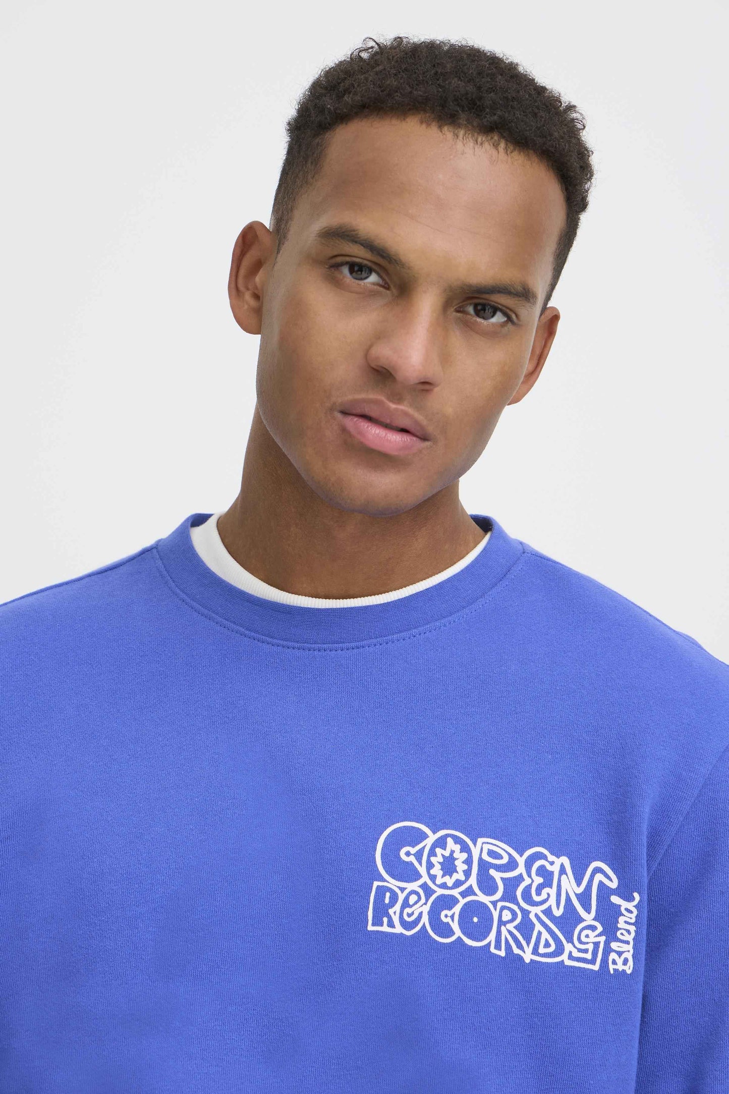 Felpa Blend He BHSUN MUSIC SWEAT - Blu Reale - 20720519-900005025