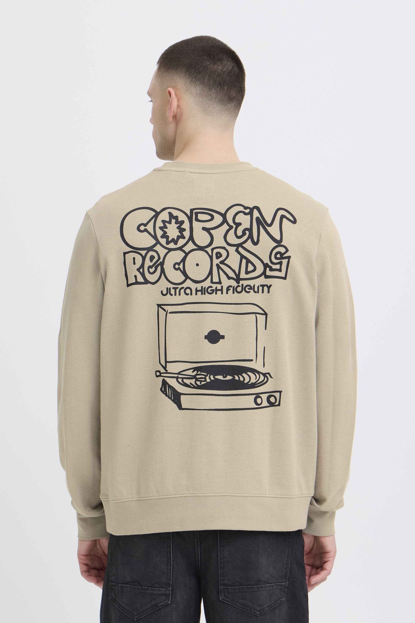 Felpa Blend He BHSUN MUSIC SWEAT - Beige Sabbia - 20720519-900005028