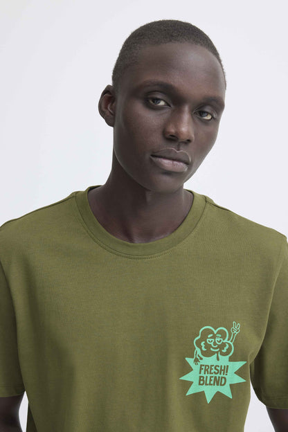 T-shirt Blend He BHSUN WATERMELON - Verde Oliva - 207204474